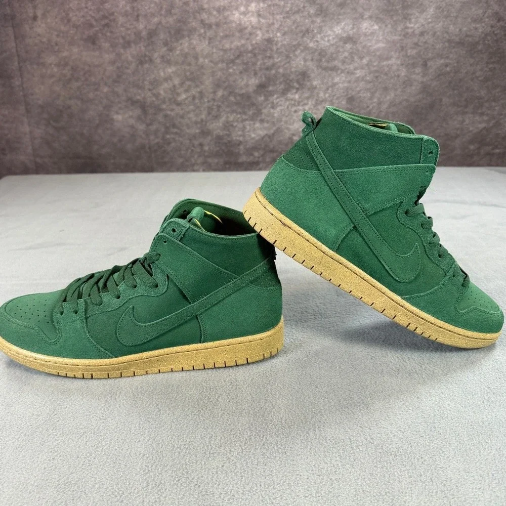 Nike SB Dunk High Pro Gorge Green Suede Gum Sole‎ Mens Skate Shoes DQ4485-300 11